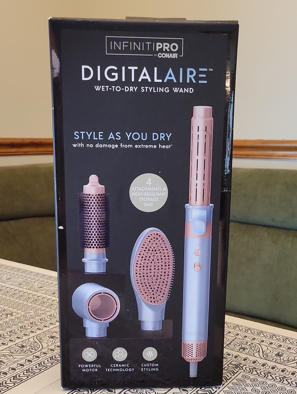 InfinitiPRO by Conair DigitalAIRE Wet To Dry Air Styling Wand Hair Dryer Set